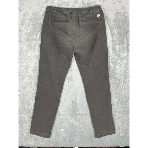 VUORI Optimist Men's Stretch Corduroy Drawstring Pants Gray‎ Size XL  ~EUC - Picture 11 of 13
